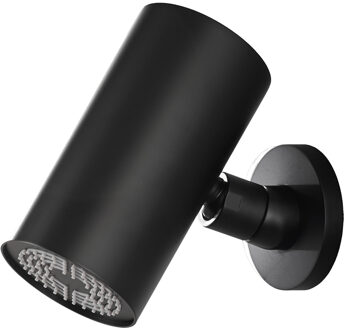 Wiesbaden UniMatch Beam hoofddouche rond 1 stand met muurbevestiging mat zwart 29.7821 Zwart mat