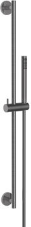 Wiesbaden UniMatch Glijstangset Compleet met Staafhanddouche - 1 stand - Gunmetal