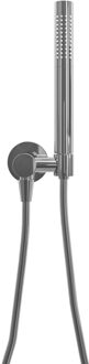 Wiesbaden UniMatch - Handdoucheset met Staafhanddouche - 1 stand - Doucheslang en Wandaansluitbocht - Chroom