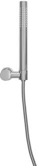 Wiesbaden UniMatch - Handdoucheset met Staafhanddouche - 1 stand - Doucheslang en Wandhouder - Kantelbaar - Chroom