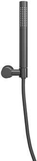 Wiesbaden UniMatch - Handdoucheset met Staafhanddouche - 1 stand - Doucheslang en Wandhouder - Kantelbaar - Gunmetal