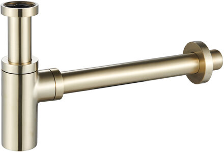 Wiesbaden UniMatch Wastafelsifon - 5/4"x32mm - Geborsteld Messing PVD