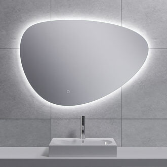 Wiesbaden Uovo Ovale Badkamerspiegel met Dimbare LED en Spiegelverwarming - 90cm Helder/Koud wit;Warm wit;Natuurlijk wit