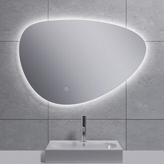 Wiesbaden Uovo Ovale LED Badkamerspiegel - Dimbaar met Spiegelverwarming - 80cm Helder/Koud wit;Warm wit;Natuurlijk wit