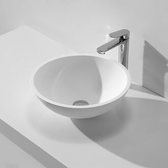 Wiesbaden Valerie Waskom - Ronde Opzetwastafel - 43x13 cm - Solid Surface
