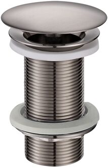 Wiesbaden Vaste Waste Caral Verlengd 5/4" Geborsteld Staal