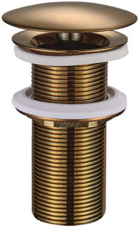 Wiesbaden Vaste Waste Wiesbaden Caral Verlengd 5/4" Geborsteld Brons Koper