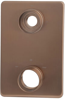 Wiesbaden Verlengset Afbouwdeel Wiesbaden Caral 2 Weg Geborsteld Brons Koper PVD