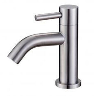 Wiesbaden Verona RVS toiletkraan 1/2 gebogen uitloop