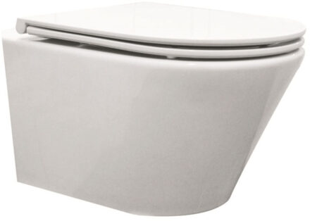 Wiesbaden Vesta-Junior rimless wandcloset 47cm +Flatline zitting