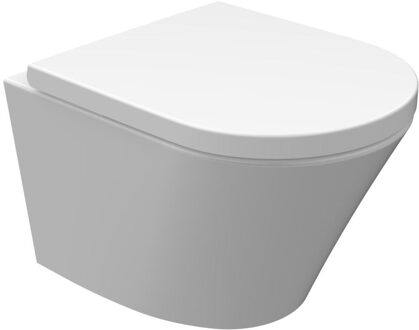 Wiesbaden Vesta-Junior rimless wandcloset 47cm + zitting wit