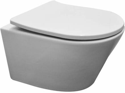 Wiesbaden Vesta-Junior rimless wandcloset+ Shade zitting wit