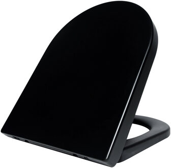 Wiesbaden Vesta Toiletzitting - Softclose en Quick Release - Mat Zwart