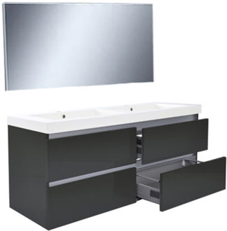 Wiesbaden Vision Badkamermeubelset - 120 cm - Hoogglans Grijs