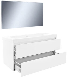 Wiesbaden Vision Meubelset Inclusief Spiegel - 100cm - Wit
