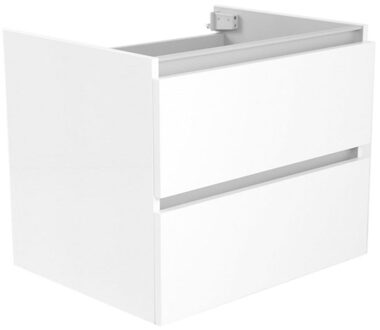 Wiesbaden Vision Onderkast Met 2 Laden - 60x46cm - Glans Wit