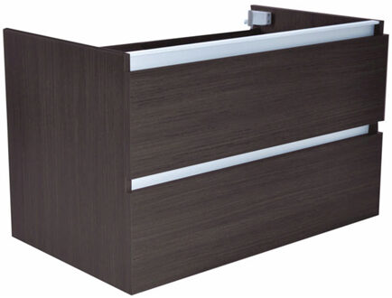 Wiesbaden Vision Onderkast Met 2 Laden - 80x46cm - Houtnerf Grijs