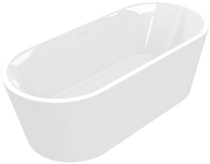 Wiesbaden Vrijstaand ligbad acryl Wiesbaden Libero 178 x 80 cm + waste wit
