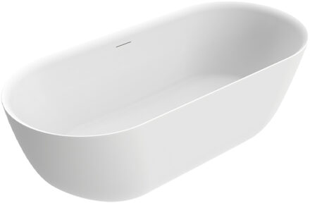 Wiesbaden Vrijstaand Ligbad Wiesbaden Trens 180x80 cm Acryl Glans Wit Met Waste Glans Wit
