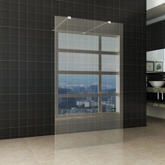 Wiesbaden Vrijstaande Inloopdouche - Helder Glas 140x200cm - Nano Coating