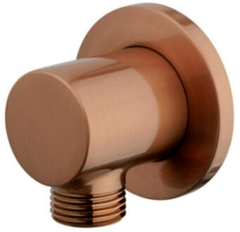 Wiesbaden Wandaansluitbocht Wiesbaden Rond 1/2" Geborsteld Brons Koper