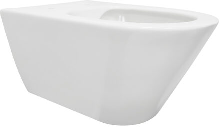 Wiesbaden Wandcloset Stereo Rimless Zonder Zitting Glans Wit