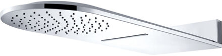Wiesbaden Wandhoofddouche met Waterval - 25x60cm - Chroom