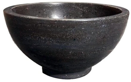 Wiesbaden Waskom B-Stone Opbouw Rond 20x20x11cm Hardsteen Antraciet