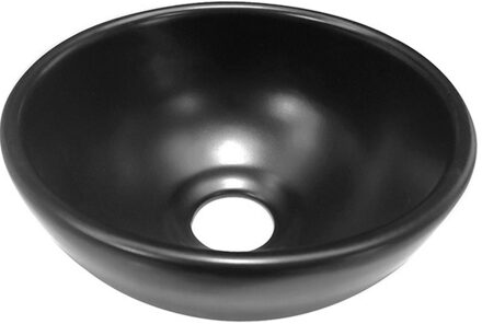 Wiesbaden Waskom Opbouw Consilio 20x20x9cm Keramiek Mat Zwart