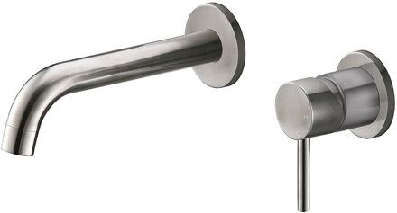 Wiesbaden Wastafelkraan Inbouw Compleet Wiesbaden Cain Met Coldstart 304 RVS