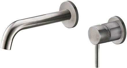 Wiesbaden Wastafelkraan Inbouw Compleet Wiesbaden Cain Met Coldstart 304 RVS