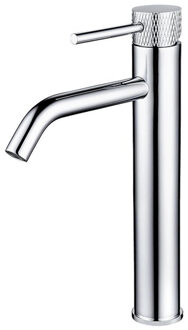 Wiesbaden Wastafelkraan Wiesbaden Ribbd Opbouw XL Hoge Uitloop Chroom