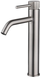 Wiesbaden Wastafelkraan Wiesbaden Ribbd Opbouw XL Hoge Uitloop RVS