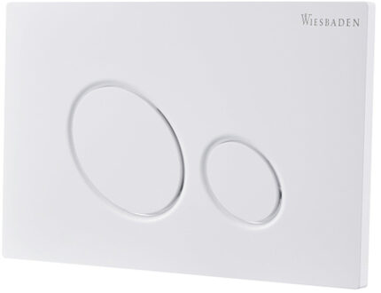 Wiesbaden X10 drukplaat voor inbouwreservoir glans wit 32.4663 Wit glans