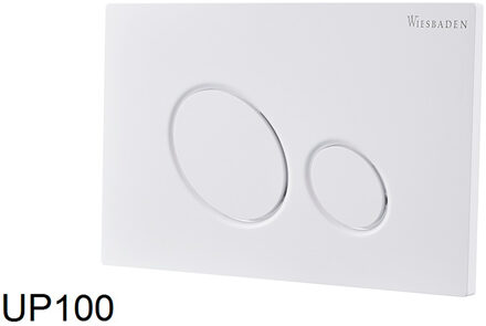 Wiesbaden X10 Drukplaat voor Inbouwreservoir - Glans Wit