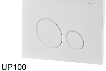 Wiesbaden X10 Drukplaat voor Inbouwreservoir - Mat Wit