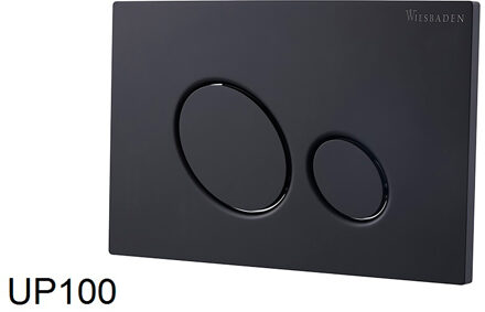 Wiesbaden X10 Drukplaat voor Inbouwreservoir - Mat Zwart