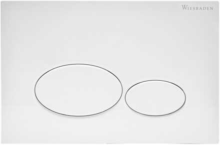 Wiesbaden X32 Drukplaat voor Inbouwreservoir - Glans Wit