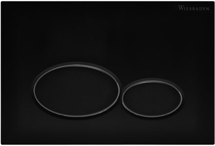Wiesbaden X32 Drukplaat voor Inbouwreservoir - Mat Zwart