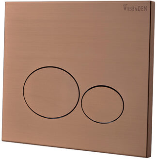 Wiesbaden X32 Metal drukplaat voor inbouwreservoir geborsteld brons koper PVD 32.4676 Brons koper geborsteld