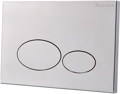 Wiesbaden X32 Metal Drukplaat voor Inbouwreservoir - Geborsteld Staal