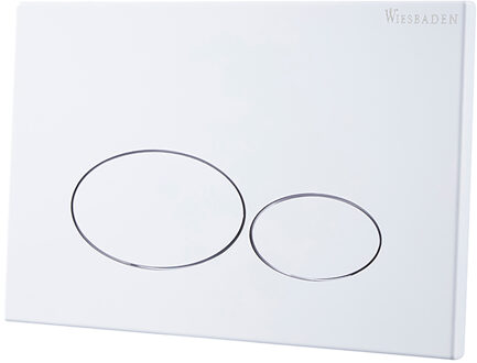 Wiesbaden X32 Metal Drukplaat voor Inbouwreservoir - Glans Wit