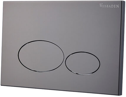 Wiesbaden X32 Metal Drukplaat voor Inbouwreservoir - Gunmetal
