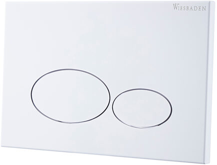 Wiesbaden X32 Metal Drukplaat voor Inbouwreservoir - Mat Wit