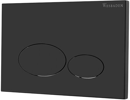 Wiesbaden X32 Metal Drukplaat voor Inbouwreservoir - Mat Zwart