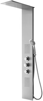 Wiesbaden Xellanz Ontario Thermostatische Douchekolom - Douchepaneel - Douchezuil - 150x22cm - RVS