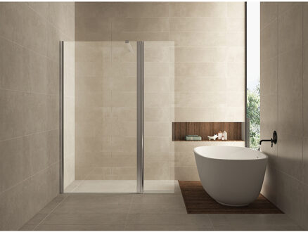 Wiesbaden Zijwand + Scharnierprofiel Wiesbaden 40 x 200 cm