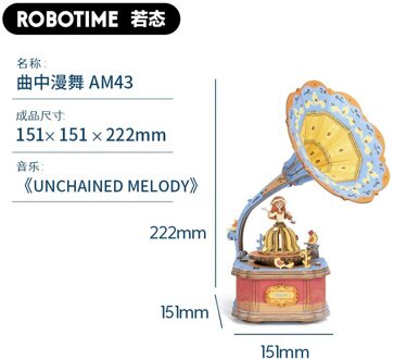 Wifey Diy Muziekdoos Muziekdoos Handgemaakte Vrouwelijke Houten Puzzel Creatieve Decoratie Speelgoed MJ71402