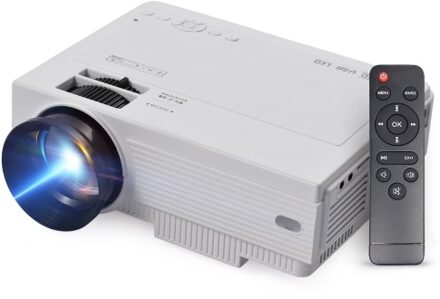 WiFi Android 9.0 System Mini Projector Support 210in Display Same Screen Technique Movie Projector