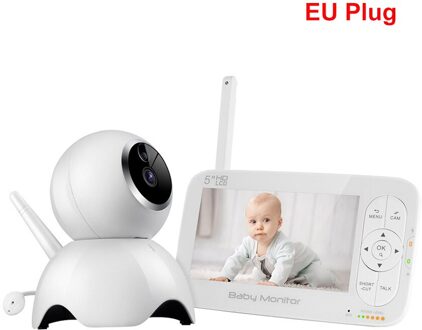 Wifi Babyfoon Met Camera 1080P Hd Video Baby Slapen Nanny Cam Twee Weg Audio Nachtzicht Home Security babyfoon Camera EU plug